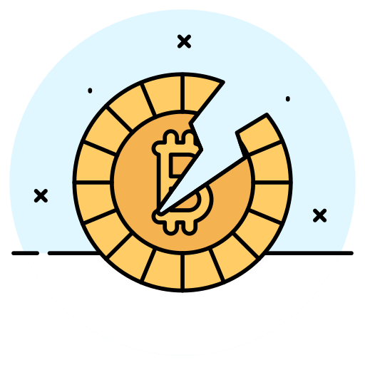 cripto bitcoin Generic color lineal-color icono
