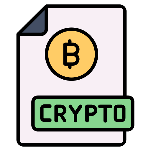 Bitcoin documents Generic color lineal-color icon