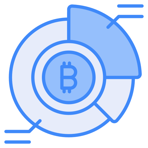 Bitcoin statistics Generic color lineal-color icon