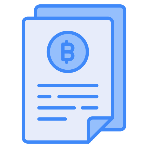dokumenty bitcoina Generic color lineal-color ikona