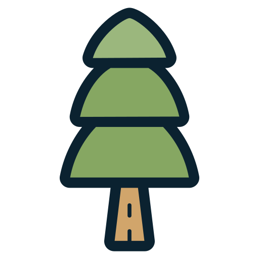 Pine tree Generic color lineal-color icon