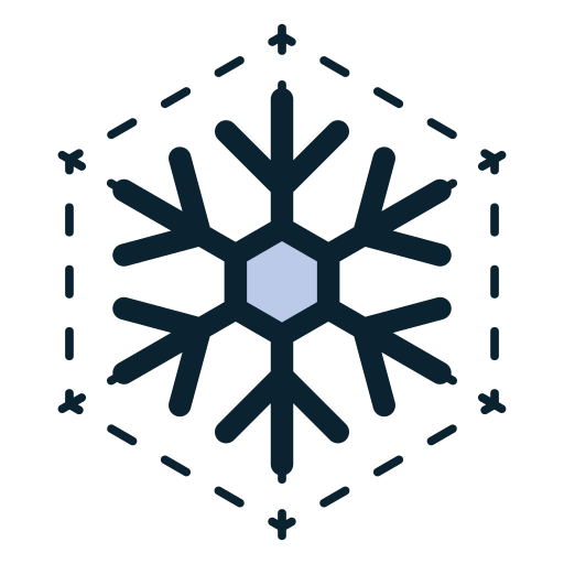 sneeuwvlok Generic color lineal-color icoon