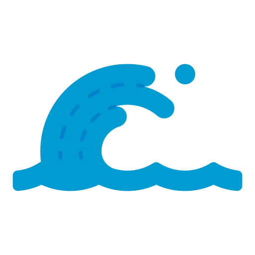 水の波 Generic color fill icon