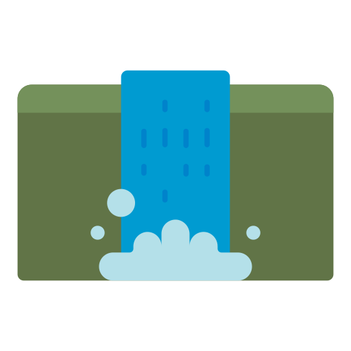 wodospad Generic color fill ikona