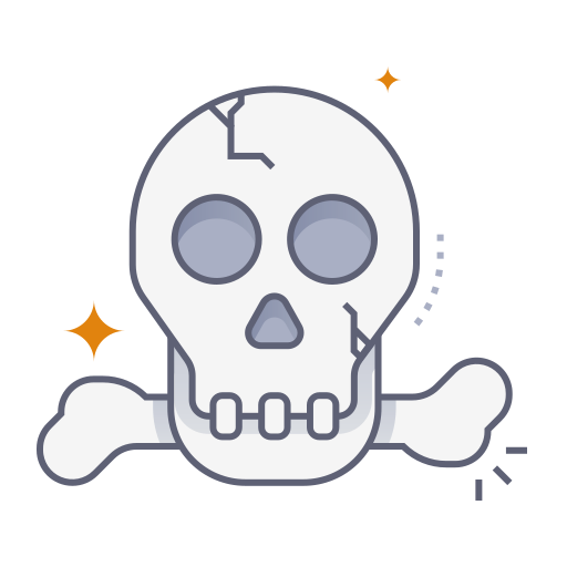 Skull Generic gradient lineal-color icon