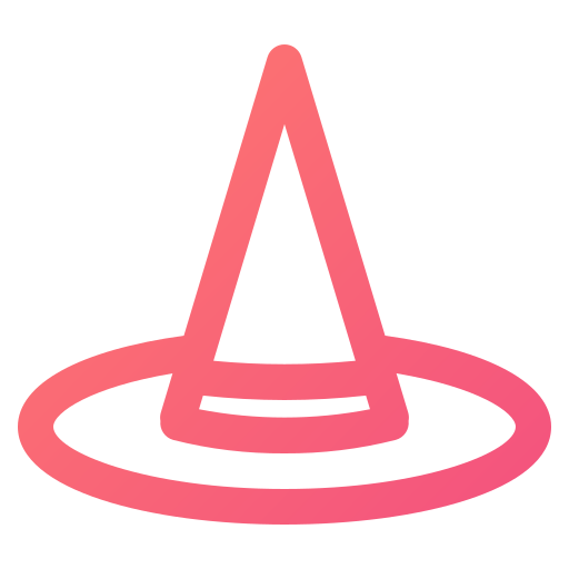 魔女の帽子 Generic gradient outline icon
