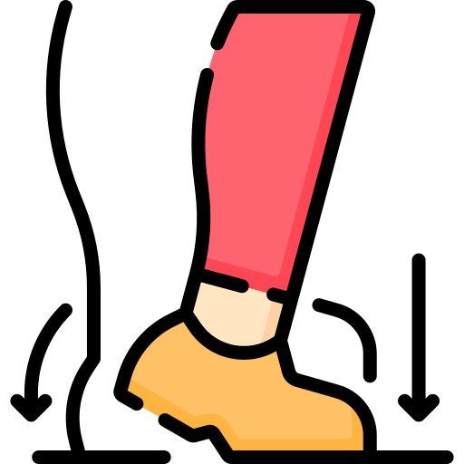 tacón del dedo del pie Special Lineal color icono