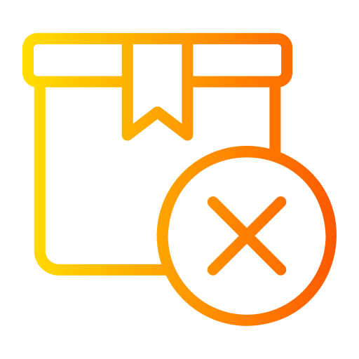 Delivery cancelled Generic gradient outline icon