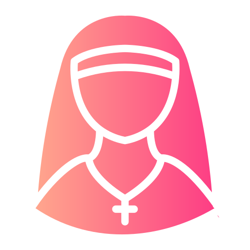 Монахиня Generic gradient fill иконка