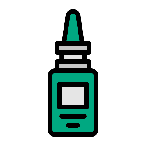 Nasal spray Generic color lineal-color icon