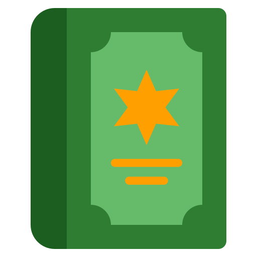 Spell book Generic color fill icon