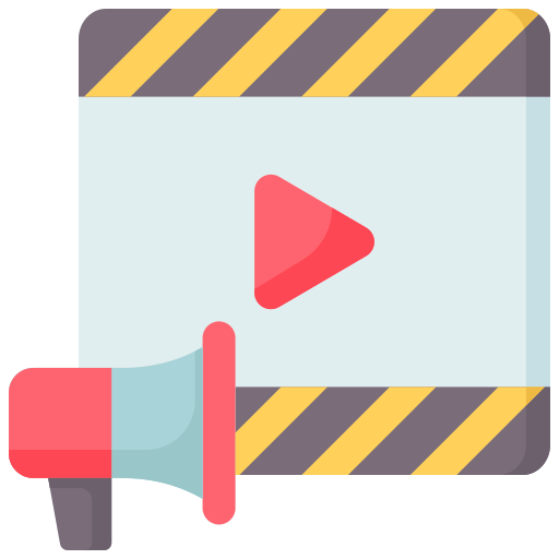 vídeo marketing Generic color fill icono