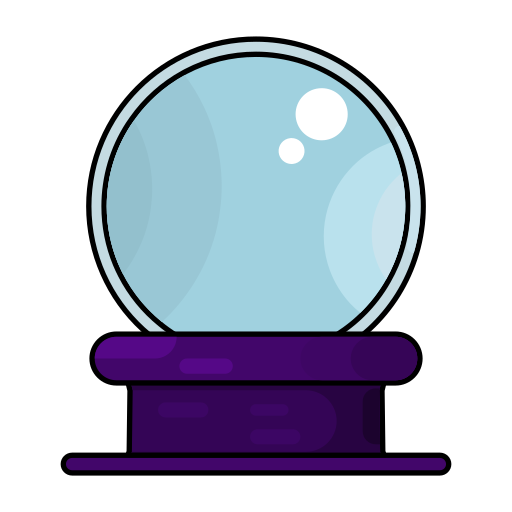 palla di cristallo Generic color lineal-color icona