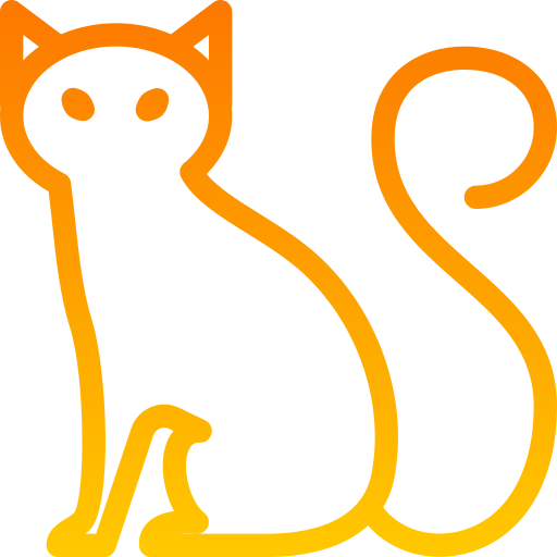 Cat Generic gradient outline icon