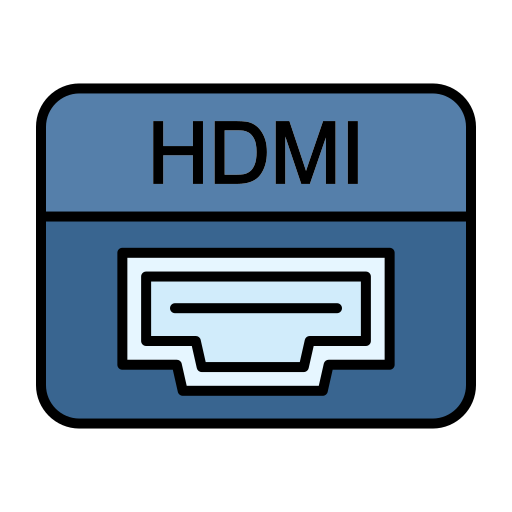 hdmi Generic color lineal-color icona