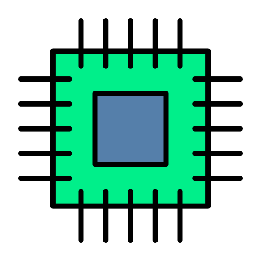 マイクロプロセッサ Generic color lineal-color icon