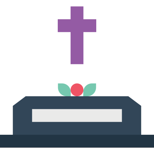 Coffin Generic color fill icon