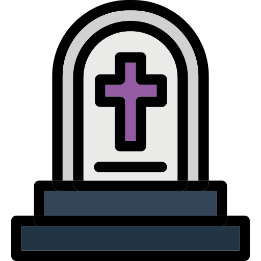 lápida sepulcral Generic color lineal-color icono
