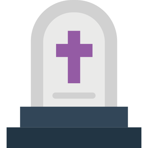lápida sepulcral Generic color fill icono