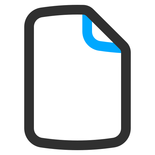 Blank paper Generic color outline icon