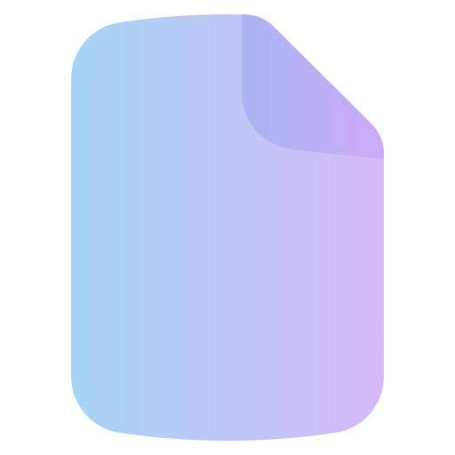 Blank paper Generic gradient fill icon