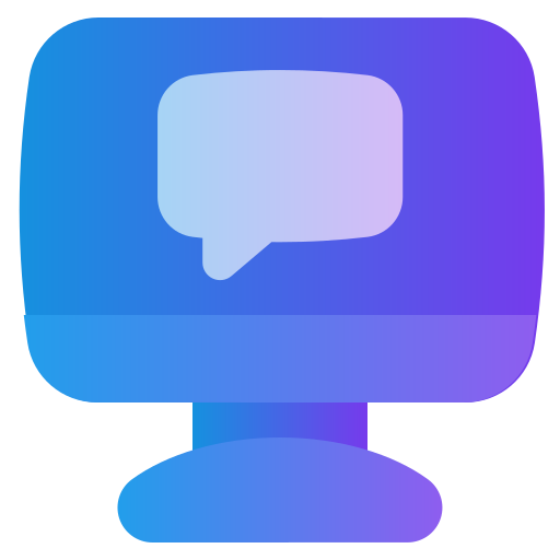 app per chattare Generic gradient fill icona