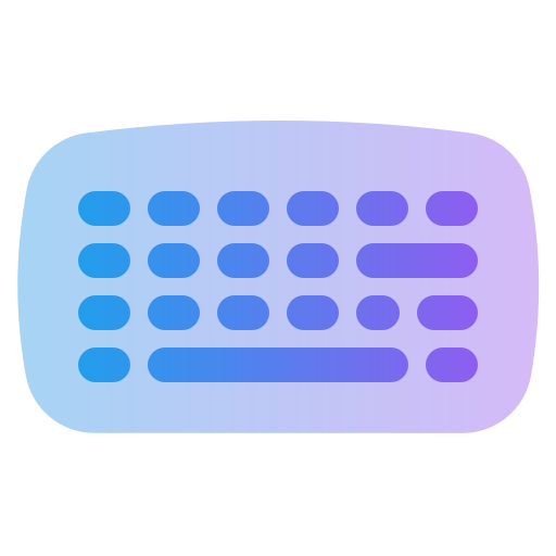 toetsenbord Generic gradient fill icoon