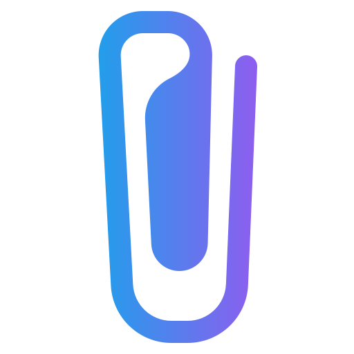 Paper clip Generic gradient fill icon