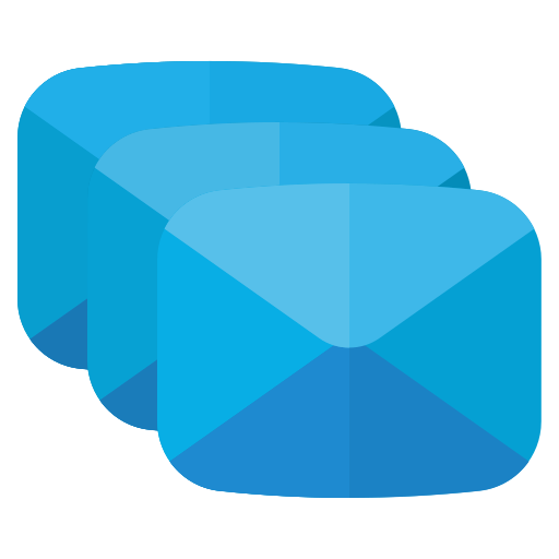 Multiple emails Generic color fill icon