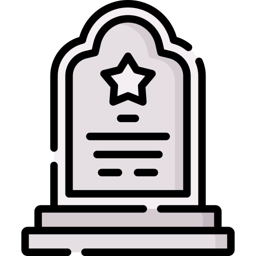 墓石 Special Lineal color icon