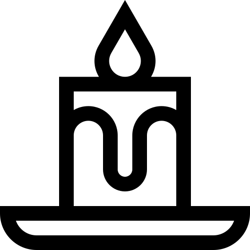 bougies Basic Straight Lineal Icône