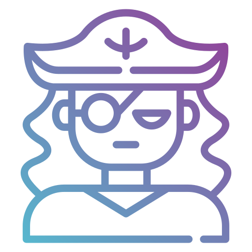 海賊 Generic gradient outline icon
