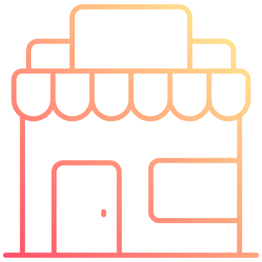 supermarkt Generic gradient outline icoon