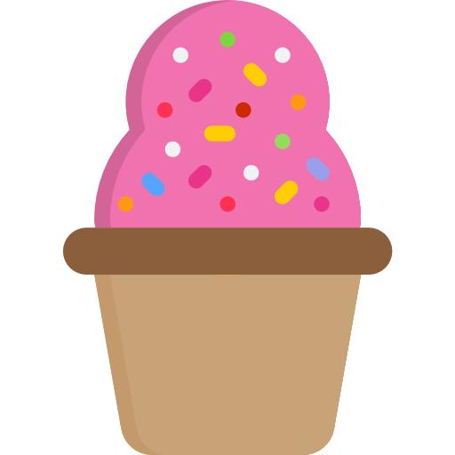 cupcake srip Flat icona