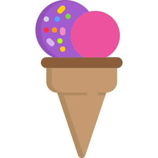 helado srip Flat icono