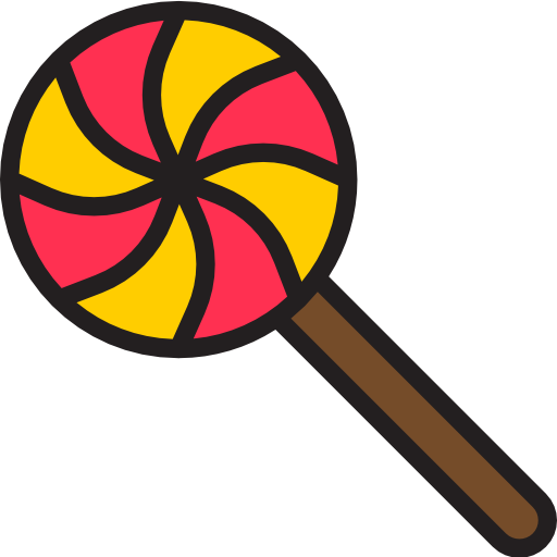 사탕 srip Lineal Color icon
