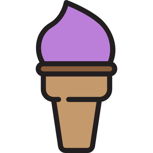 Мороженое srip Lineal Color иконка