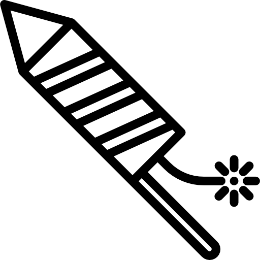 fajerwerki srip Lineal ikona