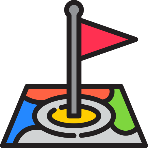 mapa srip Lineal Color icono