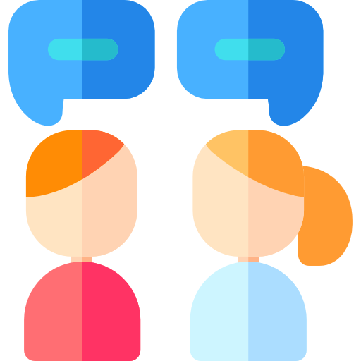 rozmowa Basic Rounded Flat ikona