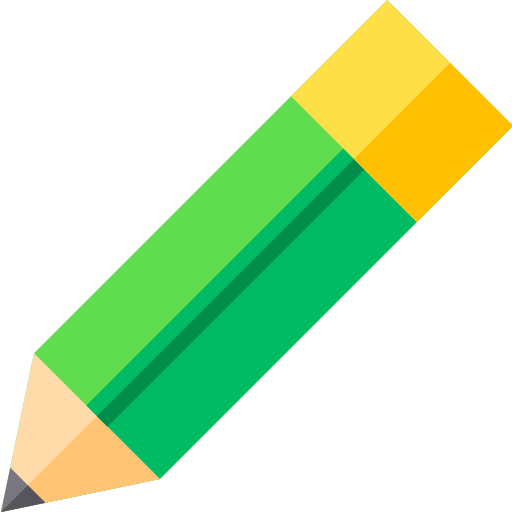 연필 Basic Straight Flat icon