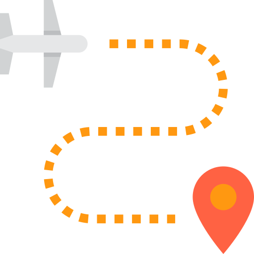 Route itim2101 Flat icon