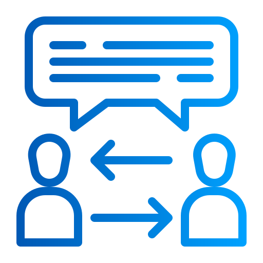 zwei-wege-kommunikation Generic gradient outline icon