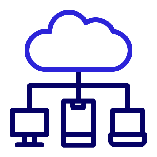 Cloud networking Generic color outline icon