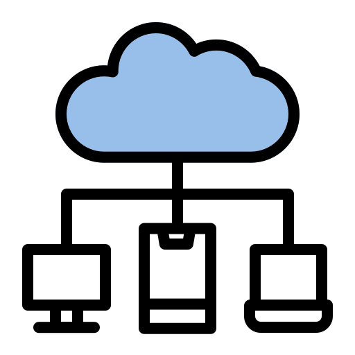 Cloud networking Generic color lineal-color icon