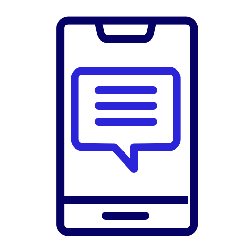 telefonisch chatten Generic color outline icoon