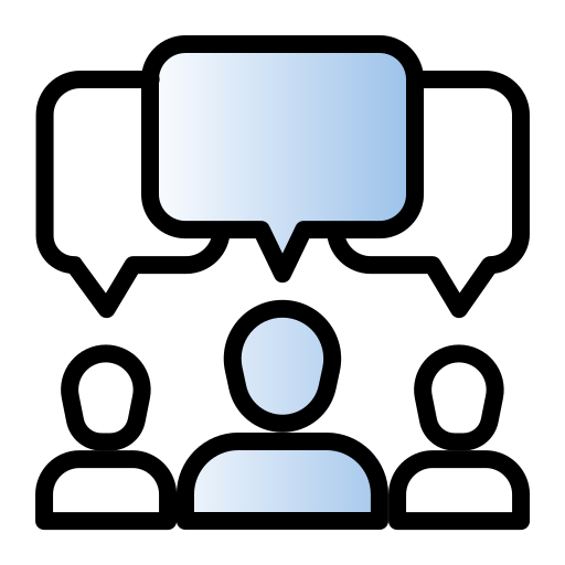 Discussion Generic gradient lineal-color icon