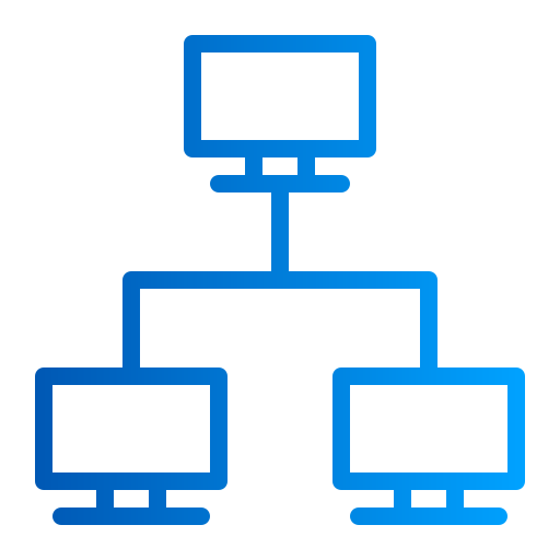 Computer network Generic gradient outline icon