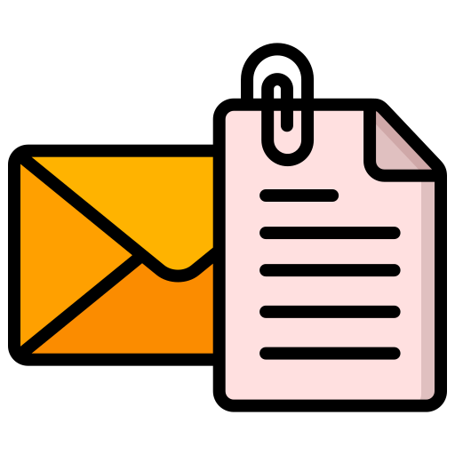 mail anhang Generic color lineal-color icon