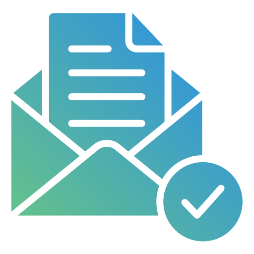Email message Generic gradient fill icon